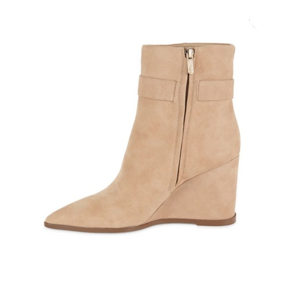 Sam Edelman Tan Suede Wedge Boots - Picture 4 of 14